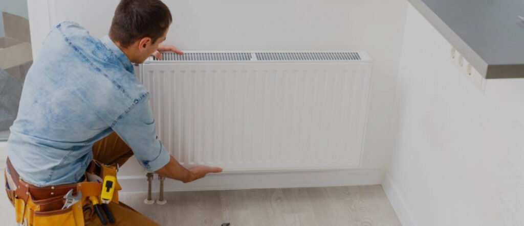 Pose de radiateur